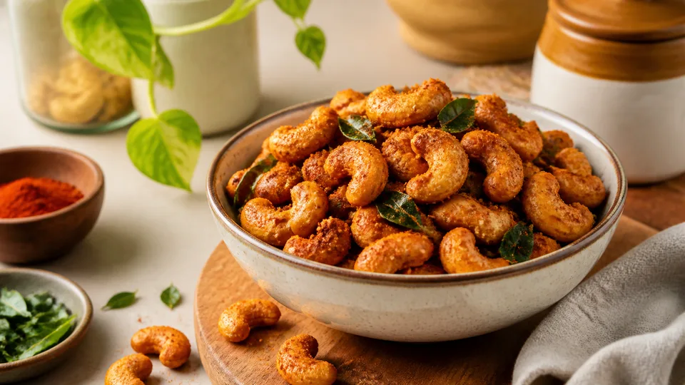 Air Fryer Masala Cashews