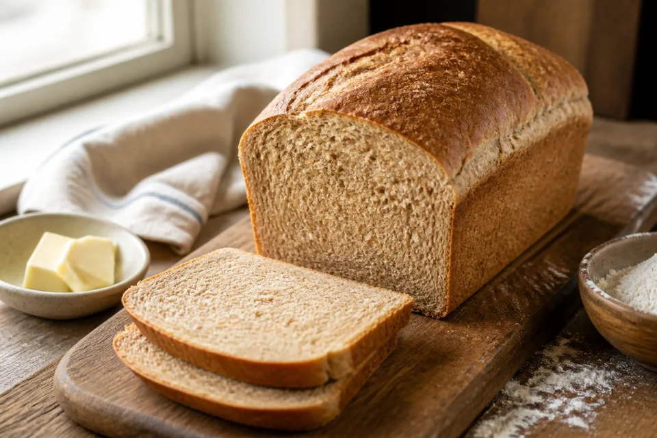 100% Whole Wheat Bread Recipe