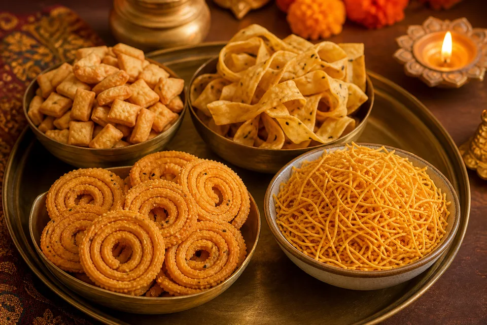 10+ Diwali Snacks with 1 Dough | All Purpose Dough for Multiple Snacks