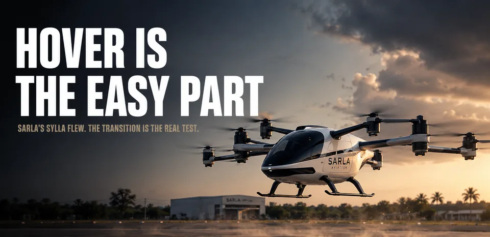 Sarla Aviation Completes Sylla eVTOL Flight Test Campaign