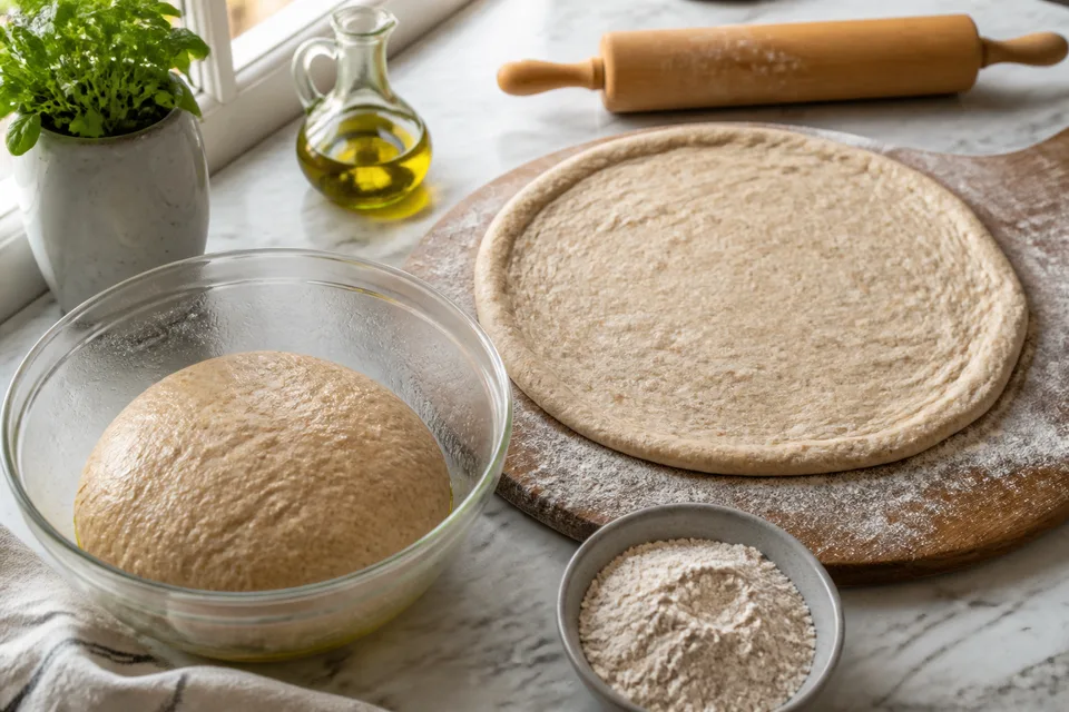 6-Ingredient Whole Wheat Pizza Dough