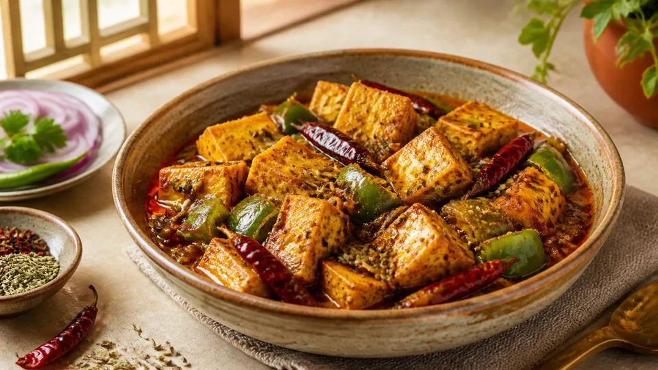 Achari Paneer (Dhaba-Style)